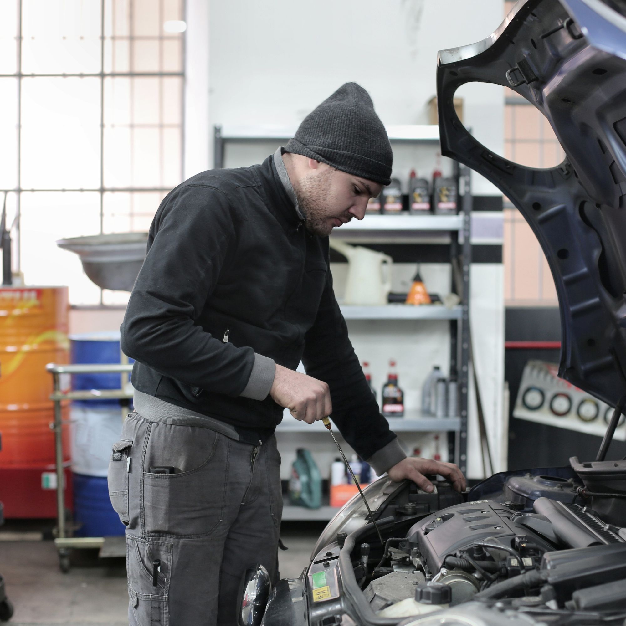 Beispielanzeige: Motor und Diagnose